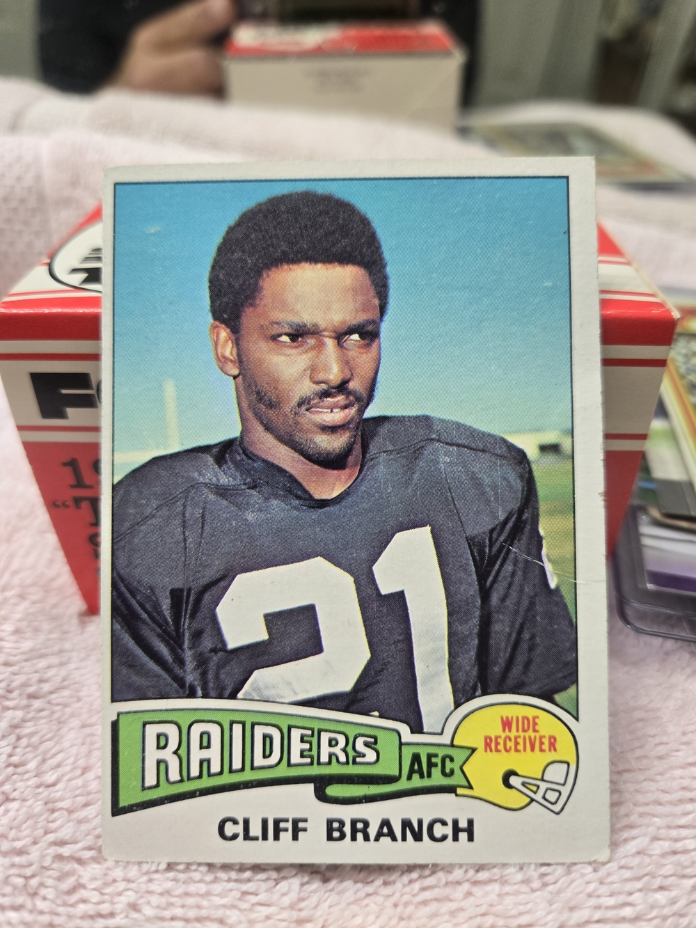 Cliff Branch Raiders Vintage Football Card  1975 Topps Football Rookie